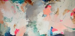 All My Heart by Natasha Barnes - Original Painting on Box Canvas sized 72x35 inches. Available from Whitewall Galleries